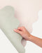 PU leather dog bowl mat in wavy shape by Le Noof