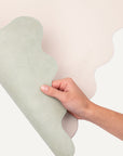 PU leather dog bowl mat in wavy shape by Le Noof