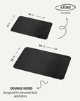 Double-Sided Mat Black/Brown