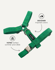 Green corduroy step in harness by Le noof