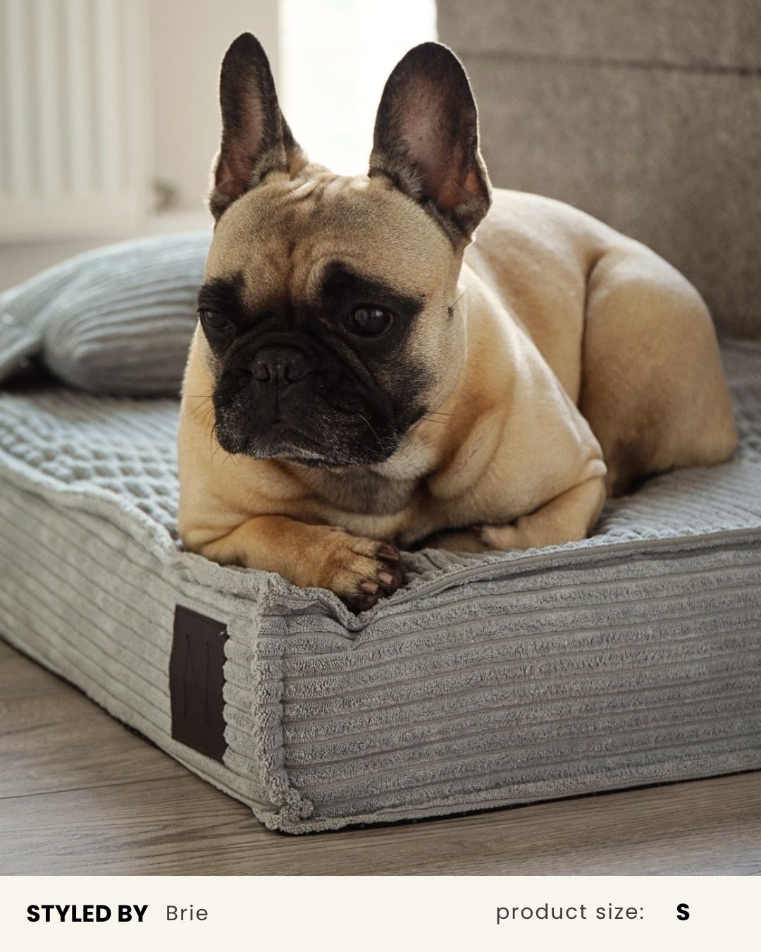 Premium Grey Orthopedic Dog Bed