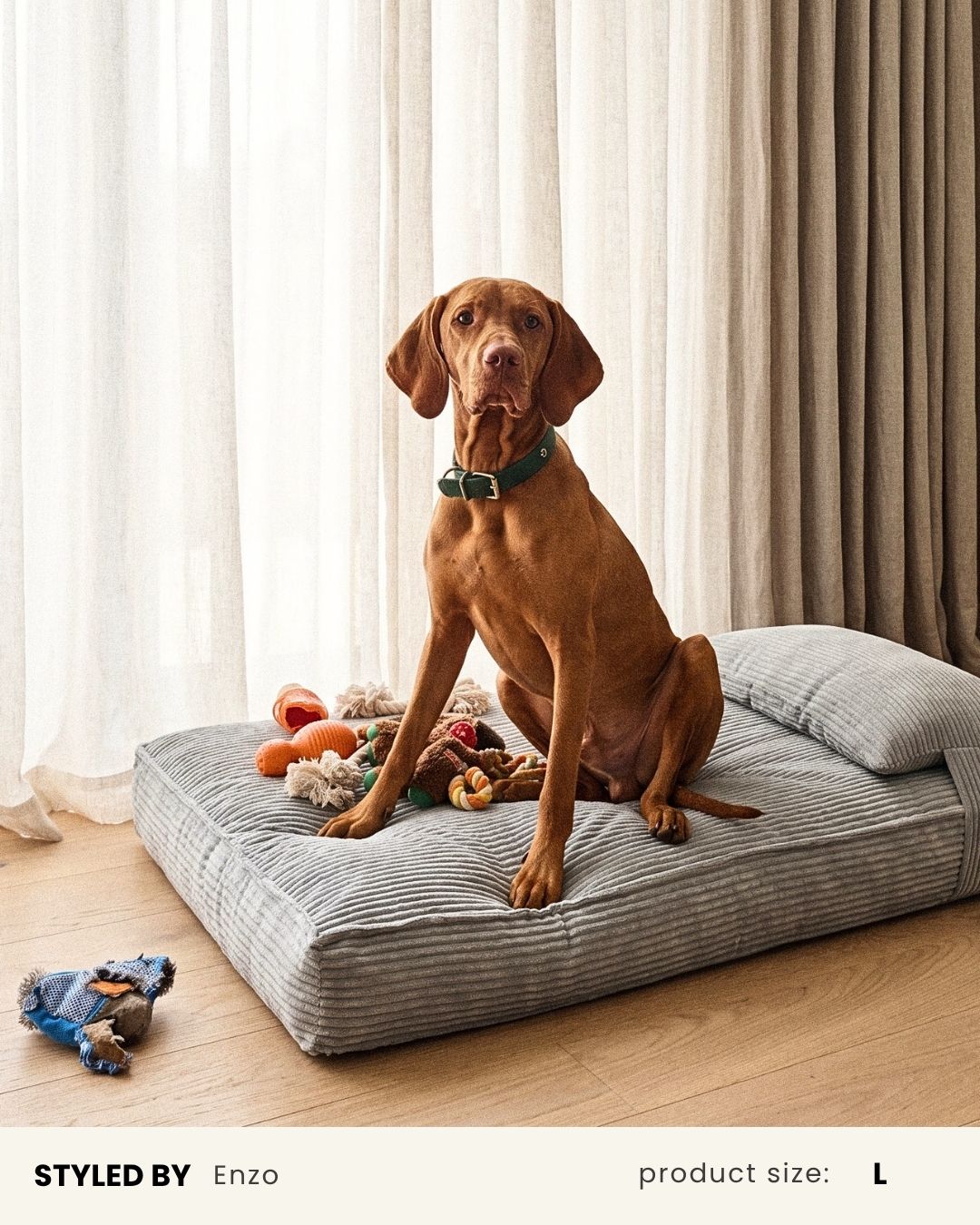 Premium Grey Orthopedic Dog Bed