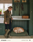 Green Boucle Dog Bed For Large Dogs