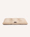 Beige Boucle Dog Pillow bed on white background