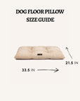 Beige boucle floor dog pillow, Le Noof