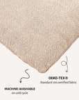 Beige boucle floor dog pillow, Le Noof