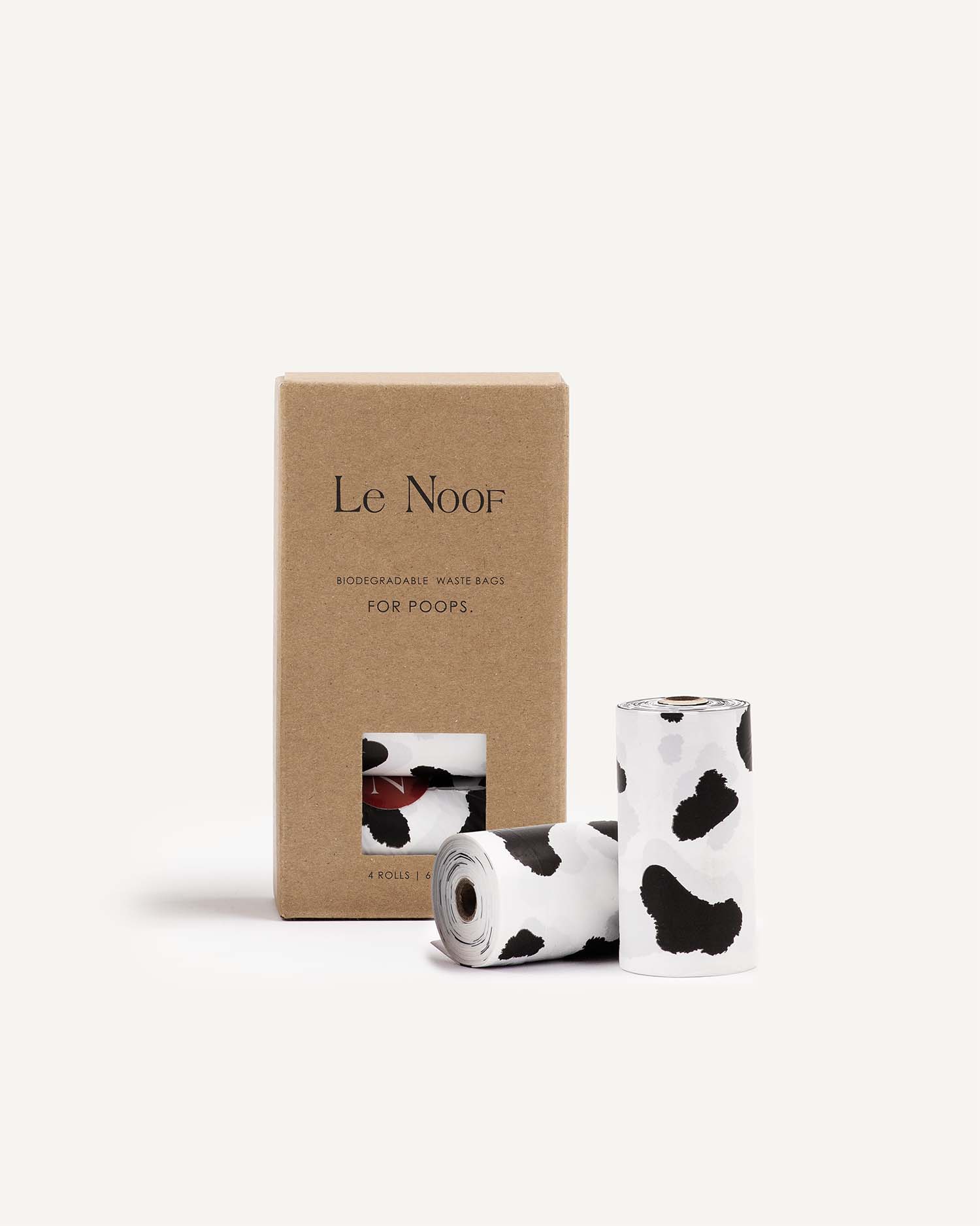 Biodegradable Cow Print Dog Poop Bags