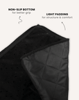 Black elegant dog car seat cover, Le Noof