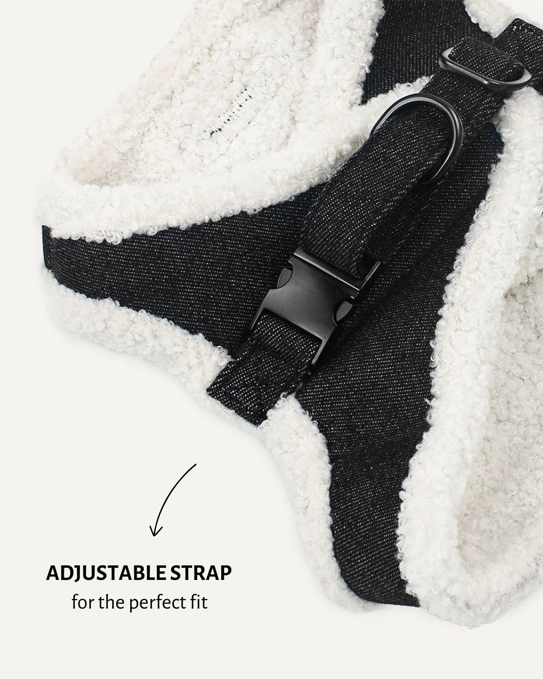 Black Denim Dog No-Pull Vest Harness – Le Noof