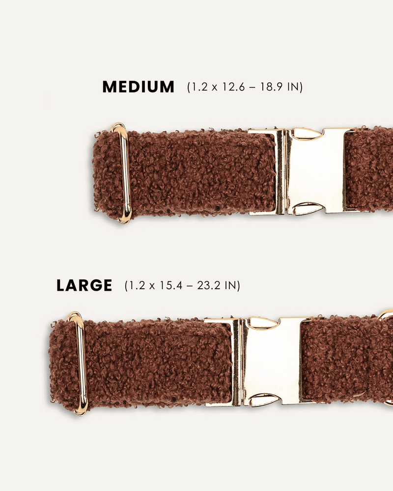 Brown Teddy Dog Collar