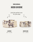 Calacatta Viola Marble Dog Bowl