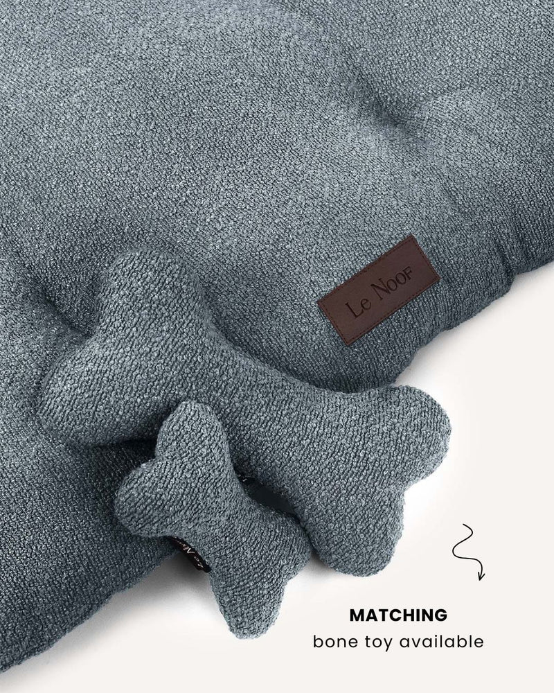 Blue Boucle Floor Dog Pillow