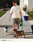 Kelly Green Corduroy Dog Leash