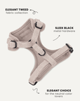Beige Herringbone Dog Harness