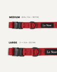 Maroon Red Jacquard Dog Collar