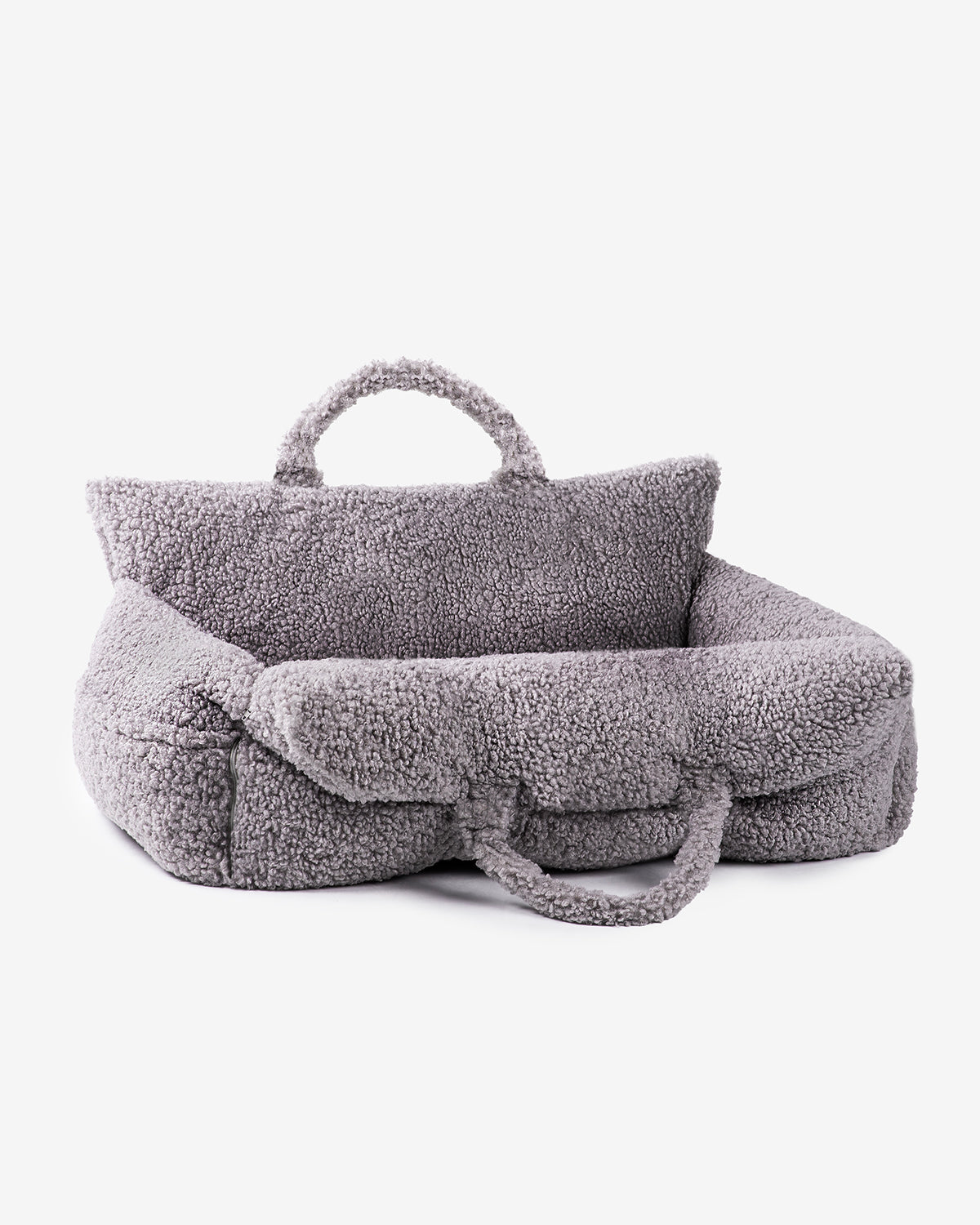 Large teddy dog car seat that converts in a bed 