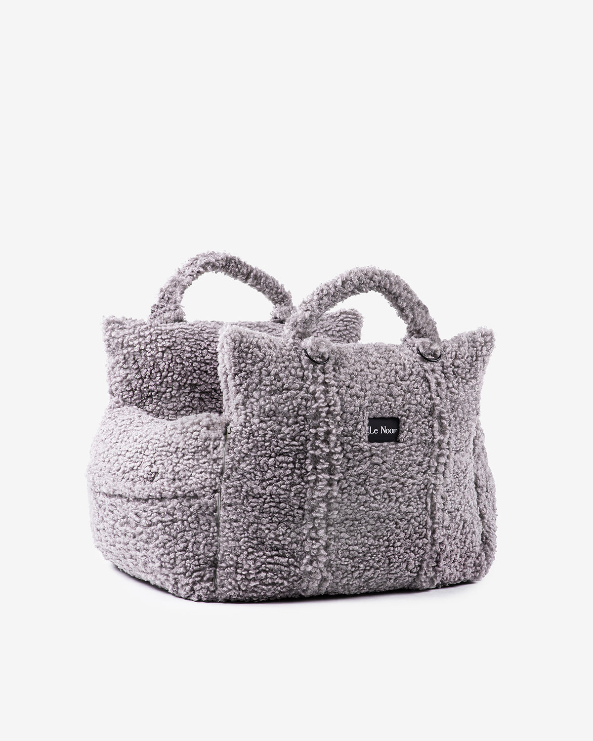 Grey Dog Car Seat and Dog Bed , 2 in 1 luxury design for small and medium sized dogs