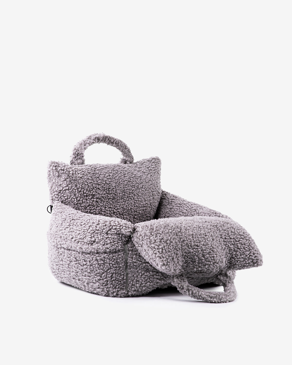 Grey Dog Car Seat and Dog Bed , 2 in 1 luxury design for small and medium sized dogs