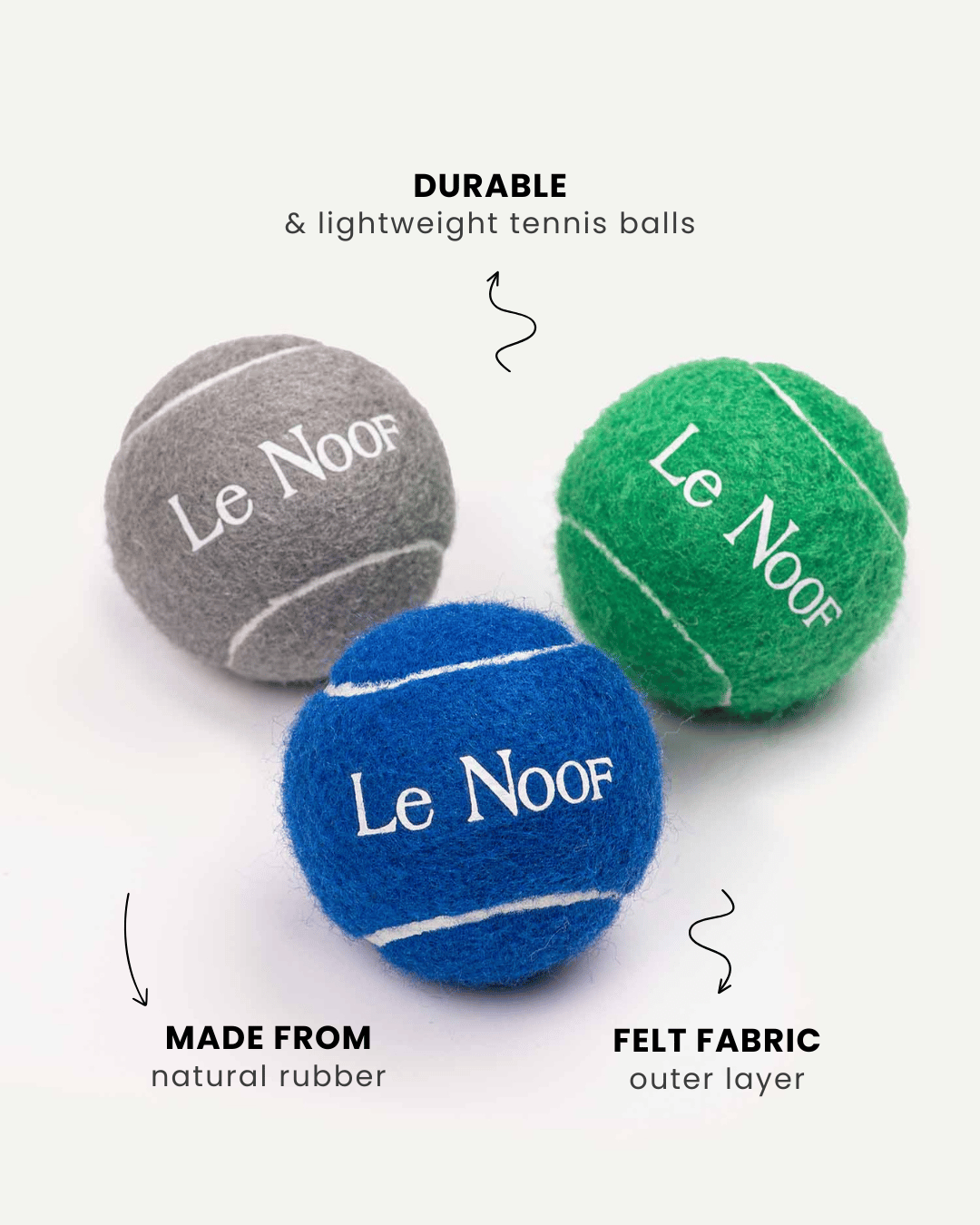 Urban set dog tennis balls, Le Noof