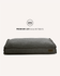 Grey boucle square dog bed, Le Noof