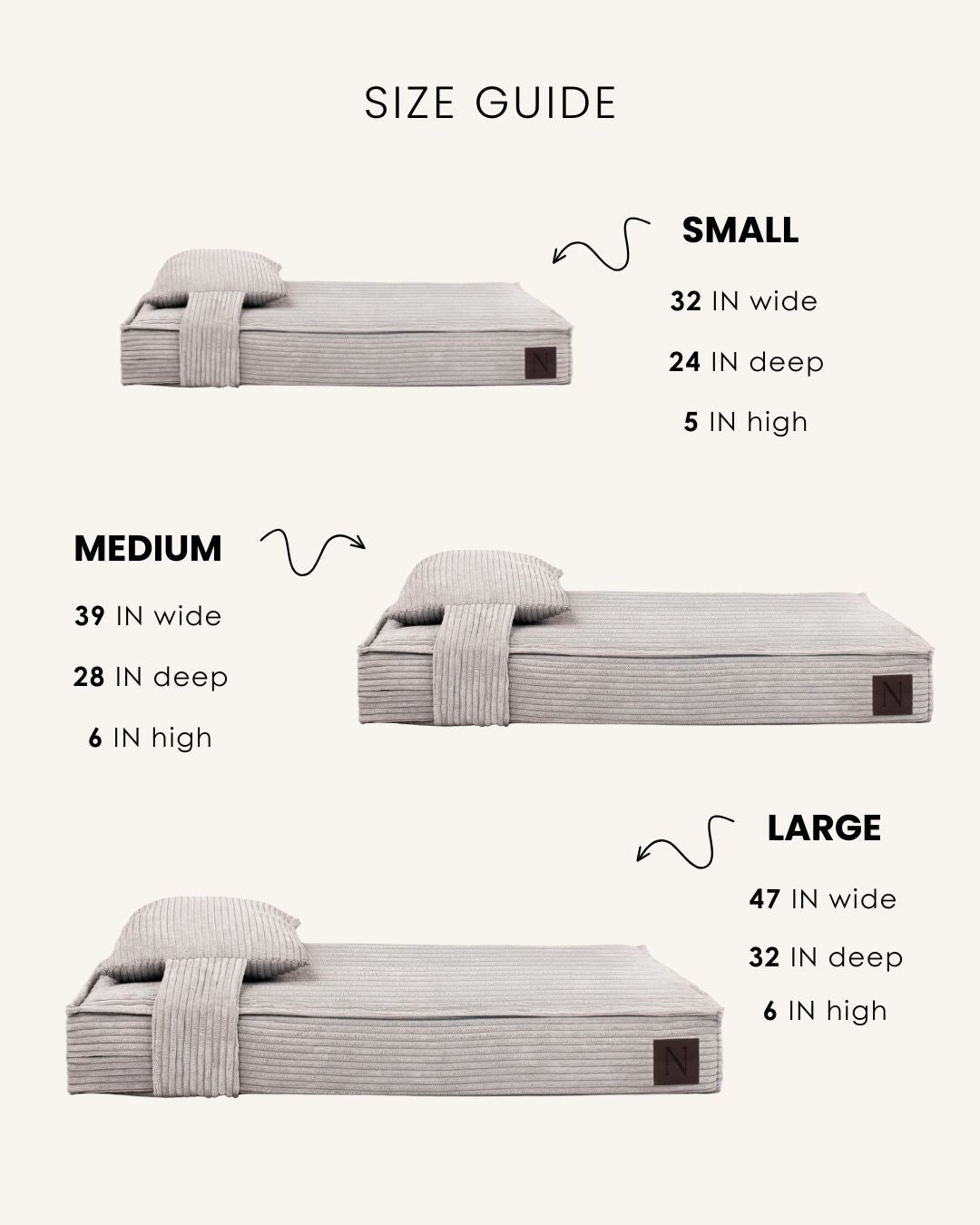 Premium Grey Orthopedic Dog Bed