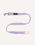 Lavender corduroy dog seatbelt