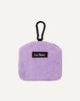 Lavender corduroy dog treat pouch