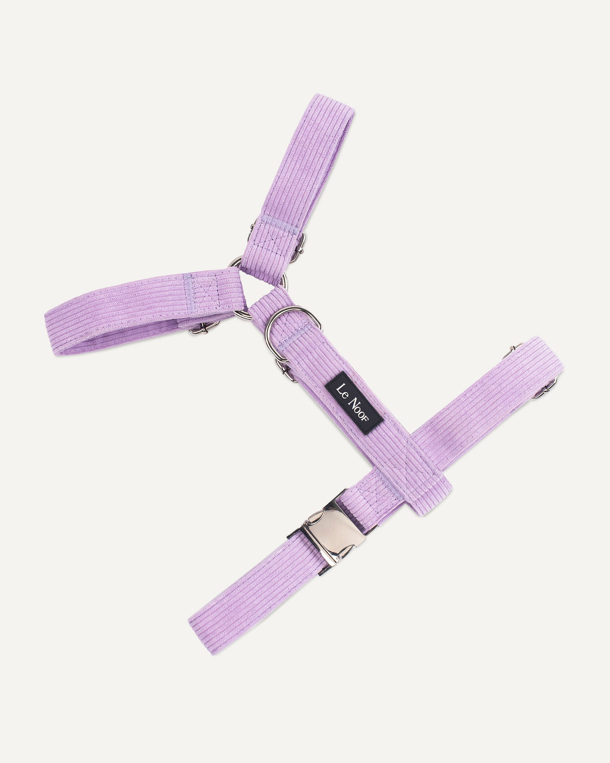 Lavender corduroy step in harness by Le noof