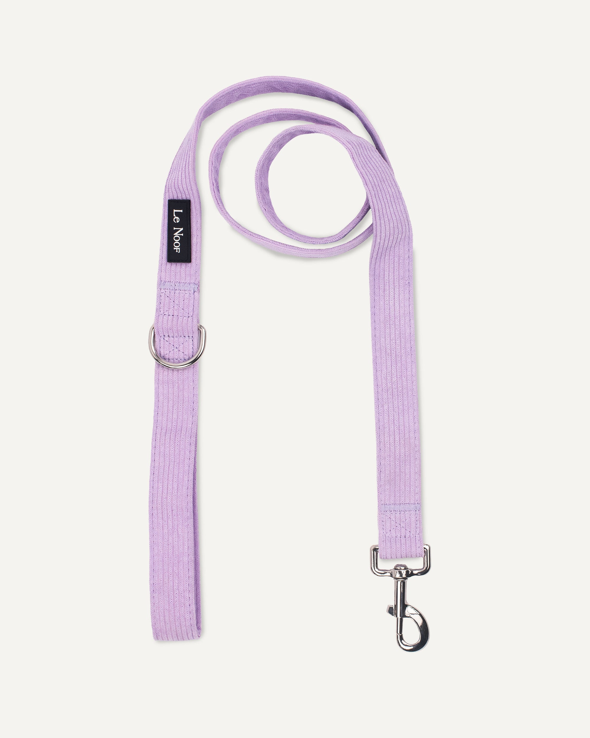 Lavender corduroy dog leash Le Noof