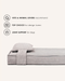 Grey corduroy orthopedic dog bed, Le Noof