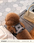 Brown Herringbone Tough No-Pull Harness