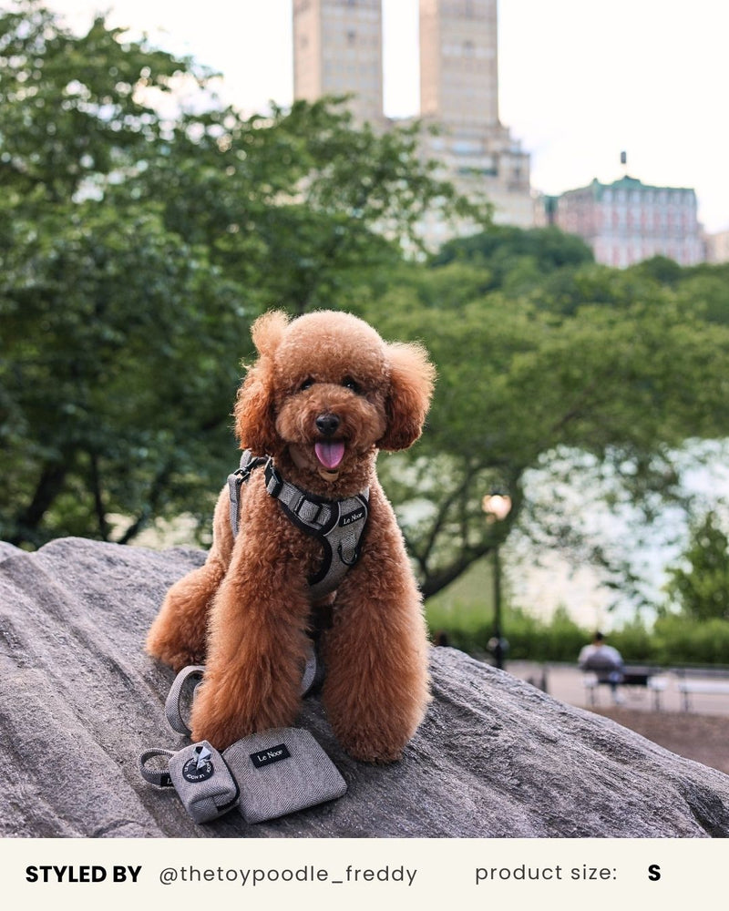 Brown Herringbone Tough No-Pull Harness