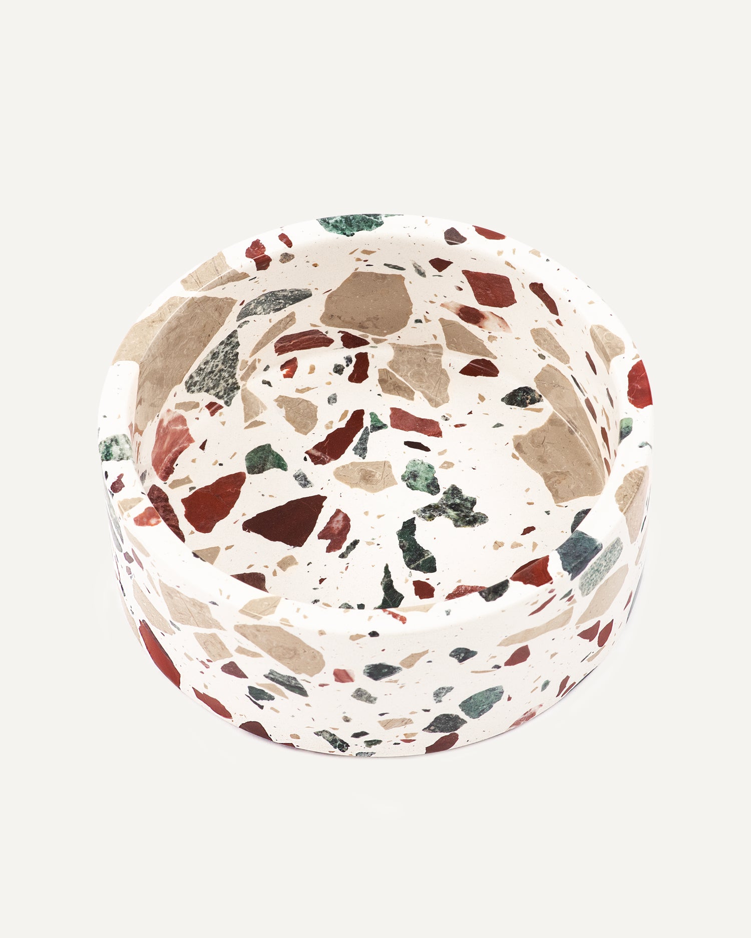 Terrazzo marble stone dog bowl, a stylish christmas gift for dogs