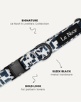 Modern Geometric Print Dog Collar