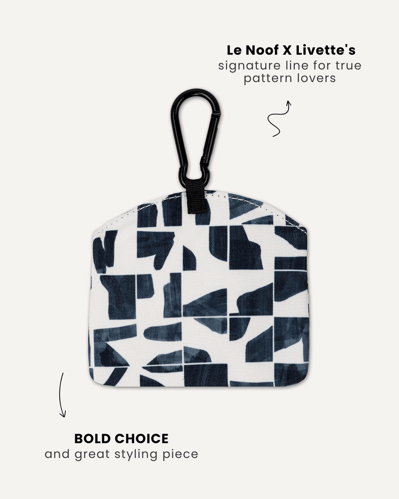 Modern Geometric print treat pouch back view