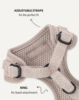 Beige Herringbone Dog Harness
