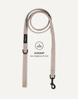 Beige herringbone dog leash, Le Noof