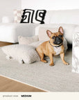 Beige Teddy Travel Car Dog Bed