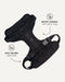Black adjustable no-pull dog harness, Le Noof