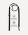 Black denim dog leash, Le Noof