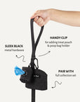 Black Denim Poop Bag Holder