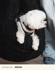 Black Teddy Travel Car Dog Bed