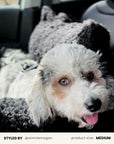 Black Teddy Travel Car Dog Bed