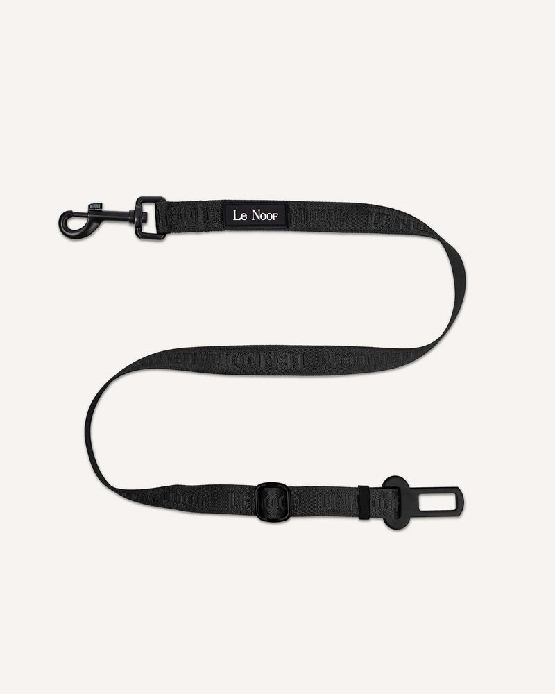 Black Le Noof dog seat belt