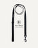 Black jacquard dog leash, Le Noof