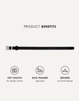 Black waterproof dog collar, Le Noof