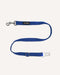Blue corduroy dog seat belt by Le Noof
