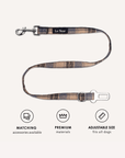 Blue Plaid Dog Seat Belt