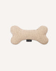 Beige boucle dog toy