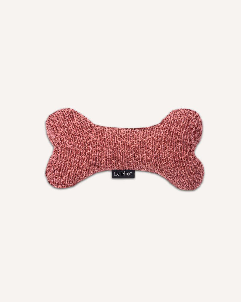 Dust pink boucle dog toy